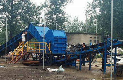 PSX-900型廢鋼破碎機(jī)案例